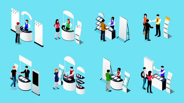 Trade show booth visual